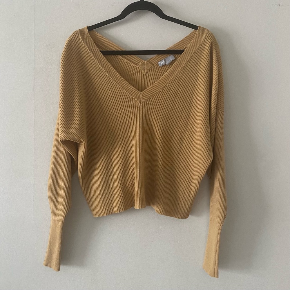 ASOS Tan V-Neck Sweater